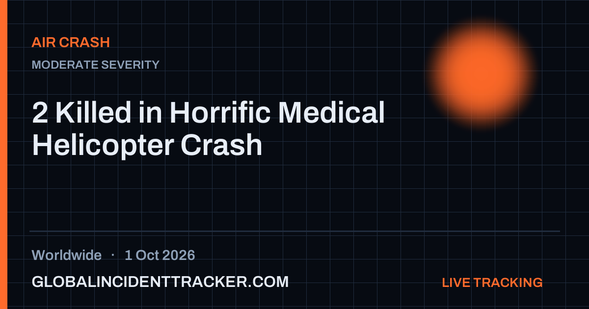 Air Crash incident in worldwide on 1 October 2026 — Global Incident Tracker report card