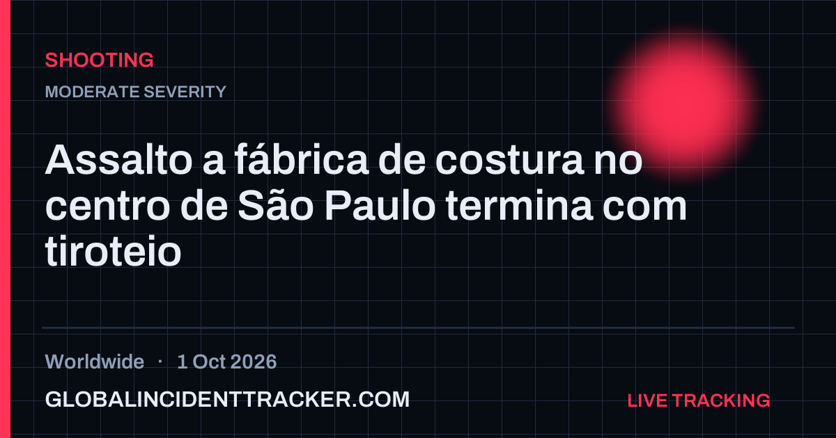 Shooting incident in worldwide on 1 October 2026 — Global Incident Tracker report card