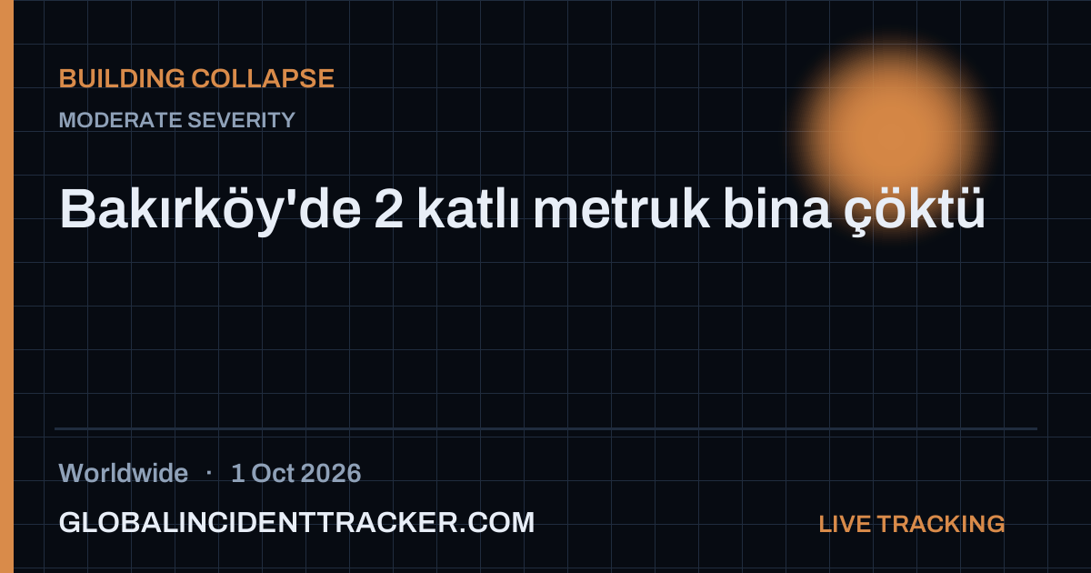 Building Collapse incident in worldwide on 1 October 2026 — Global Incident Tracker report card