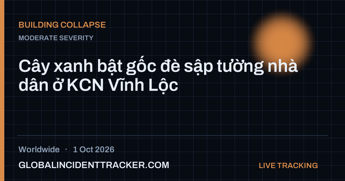 Building Collapse incident in worldwide on 1 October 2026 — Global Incident Tracker report card