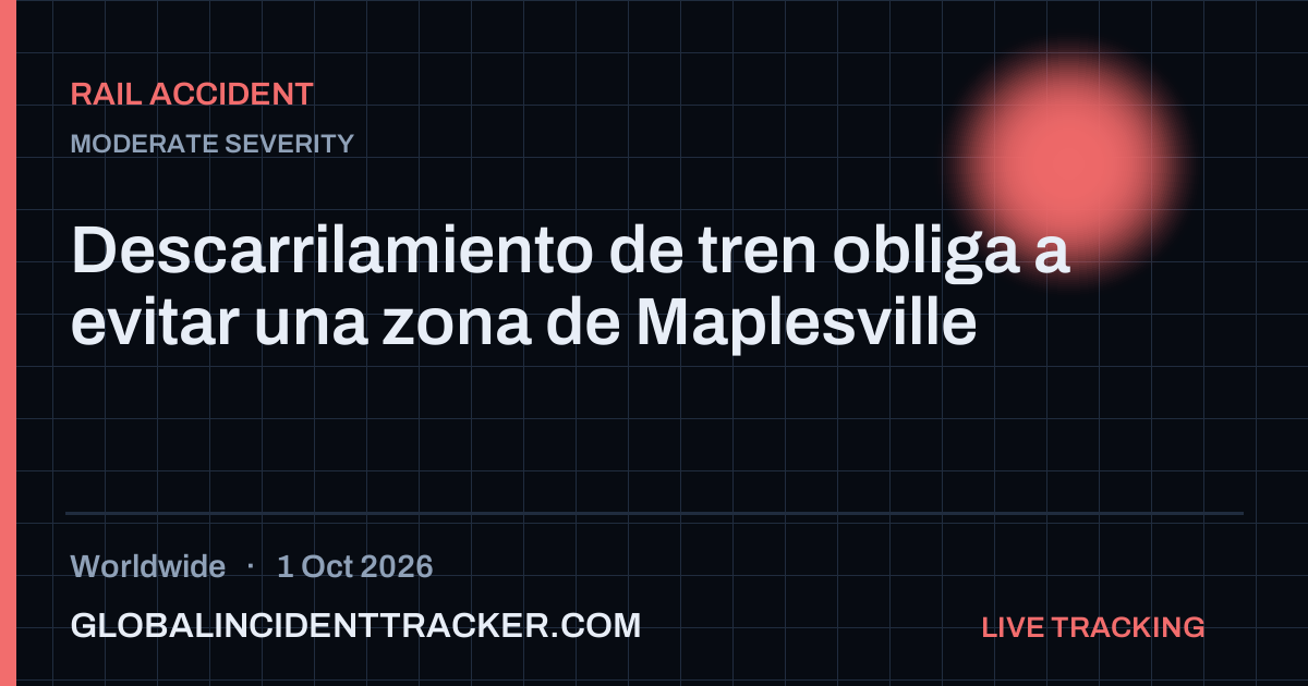 Rail Accident incident in worldwide on 1 October 2026 — Global Incident Tracker report card