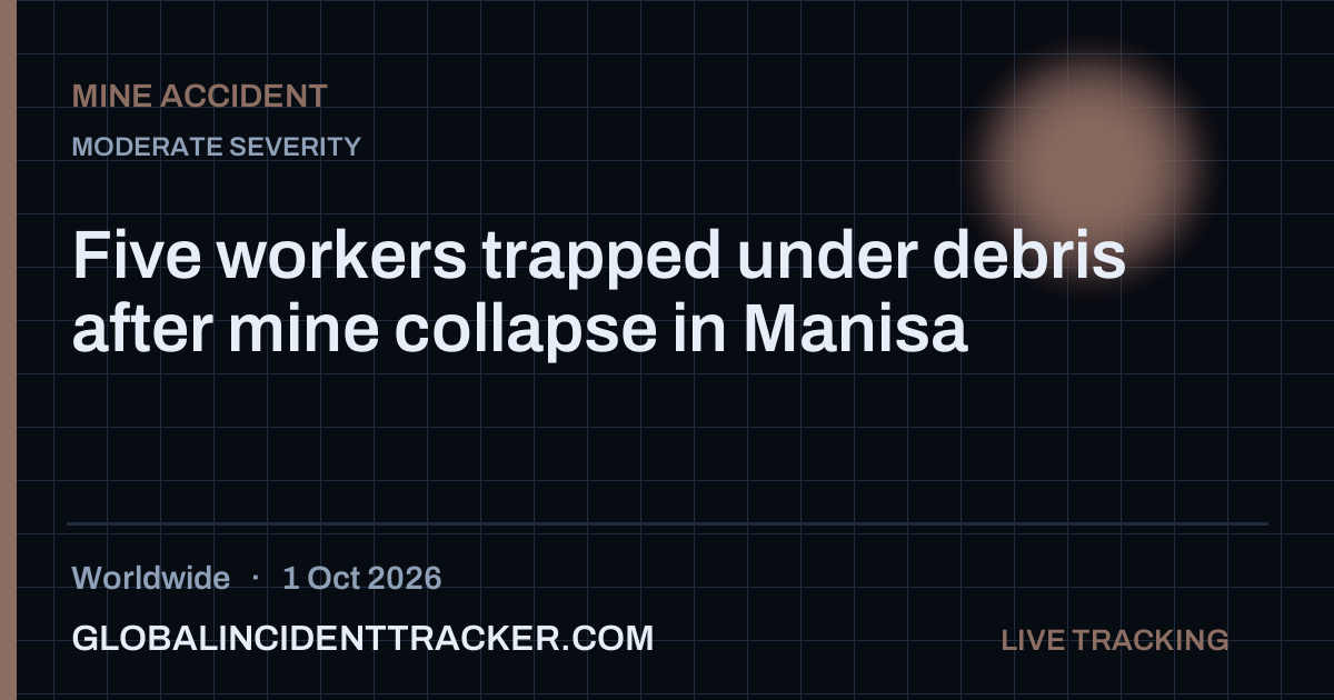 Mine Accident incident in worldwide on 1 October 2026 — Global Incident Tracker report card