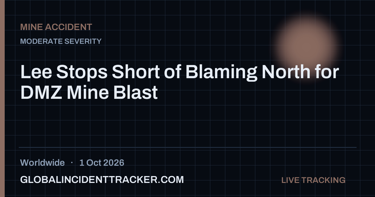Mine Accident incident in worldwide on 1 October 2026 — Global Incident Tracker report card