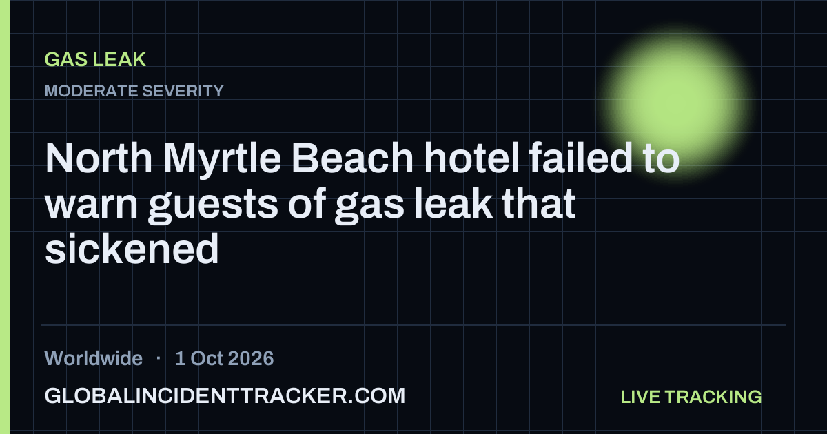 Gas Leak incident in worldwide on 1 October 2026 — Global Incident Tracker report card