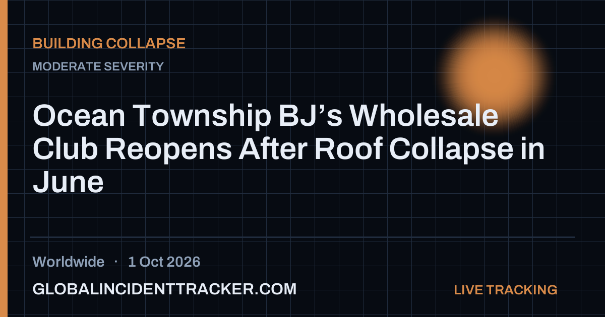 Building Collapse incident in worldwide on 1 October 2026 — Global Incident Tracker report card
