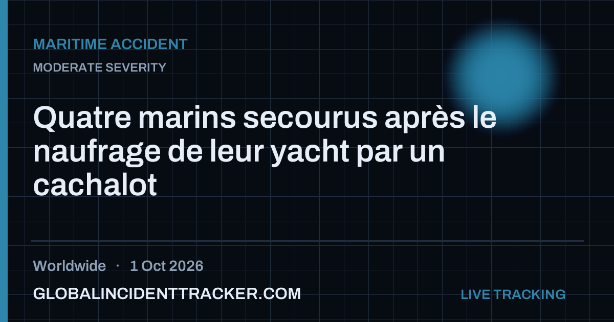 Maritime Accident incident in worldwide on 1 October 2026 — Global Incident Tracker report card