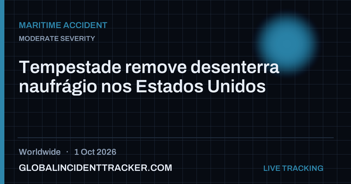 Maritime Accident incident in worldwide on 1 October 2026 — Global Incident Tracker report card