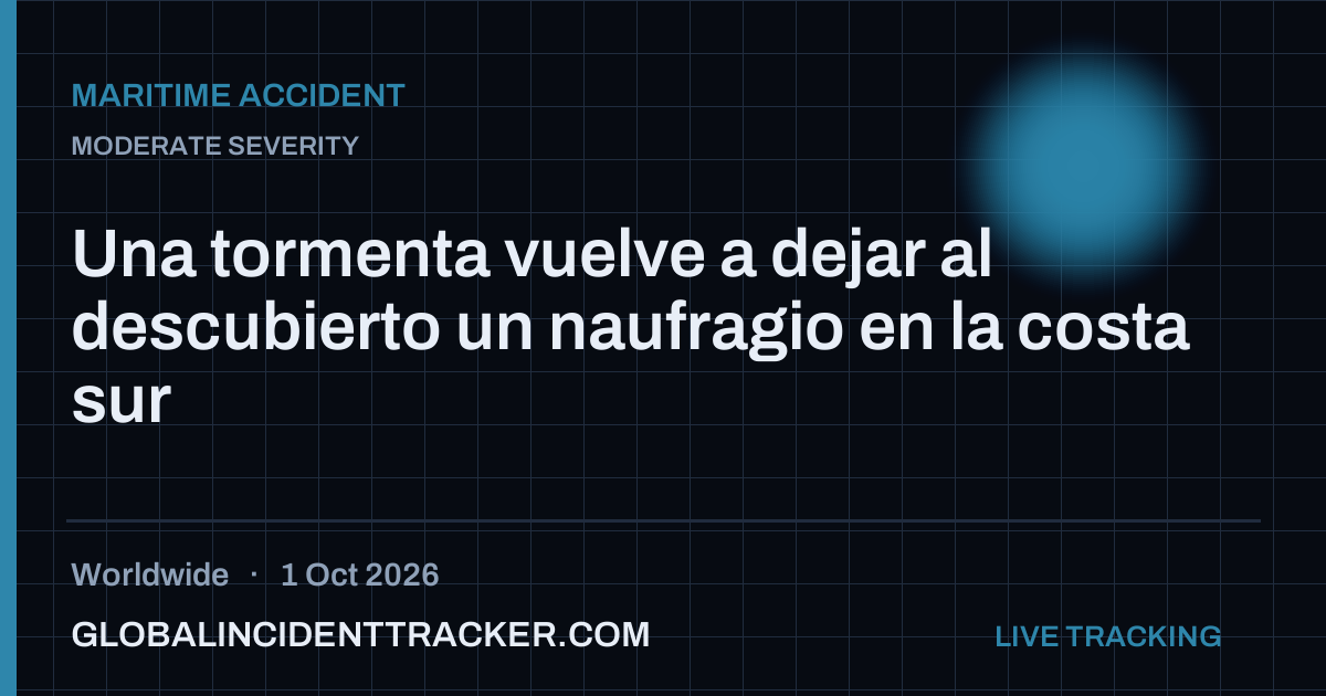 Maritime Accident incident in worldwide on 1 October 2026 — Global Incident Tracker report card