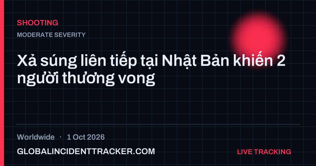 Shooting incident in worldwide on 1 October 2026 — Global Incident Tracker report card