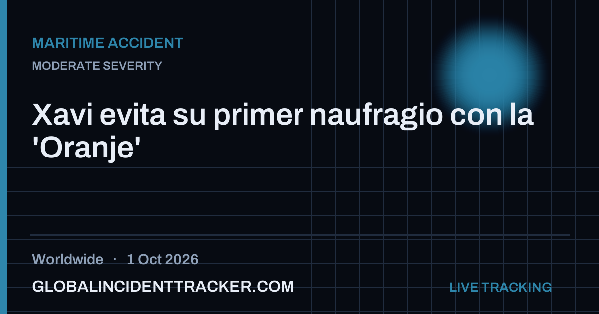 Maritime Accident incident in worldwide on 1 October 2026 — Global Incident Tracker report card