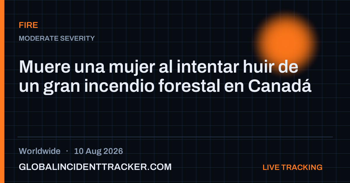 Fire incident in worldwide on 10 August 2026 — Global Incident Tracker report card