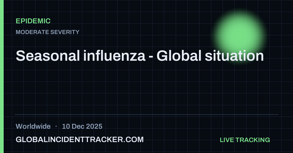 Epidemic incident in worldwide on 10 December 2025 — Global Incident Tracker report card