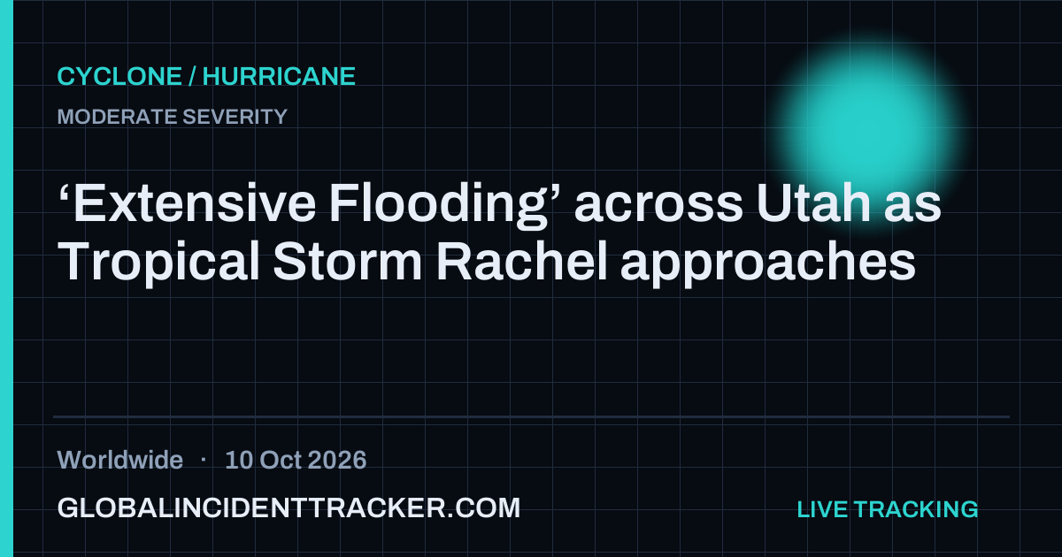 Cyclone / Hurricane incident in worldwide on 10 October 2026 — Global Incident Tracker report card