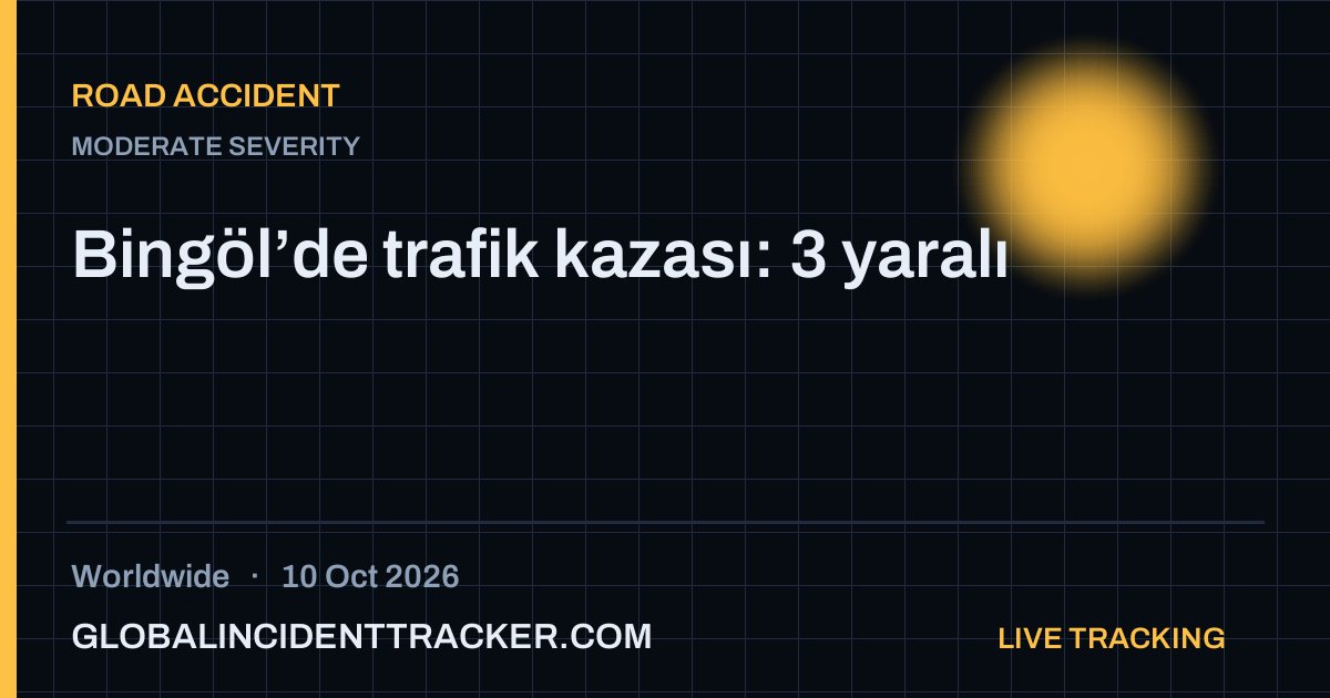 Road Accident incident in worldwide on 10 October 2026 — Global Incident Tracker report card