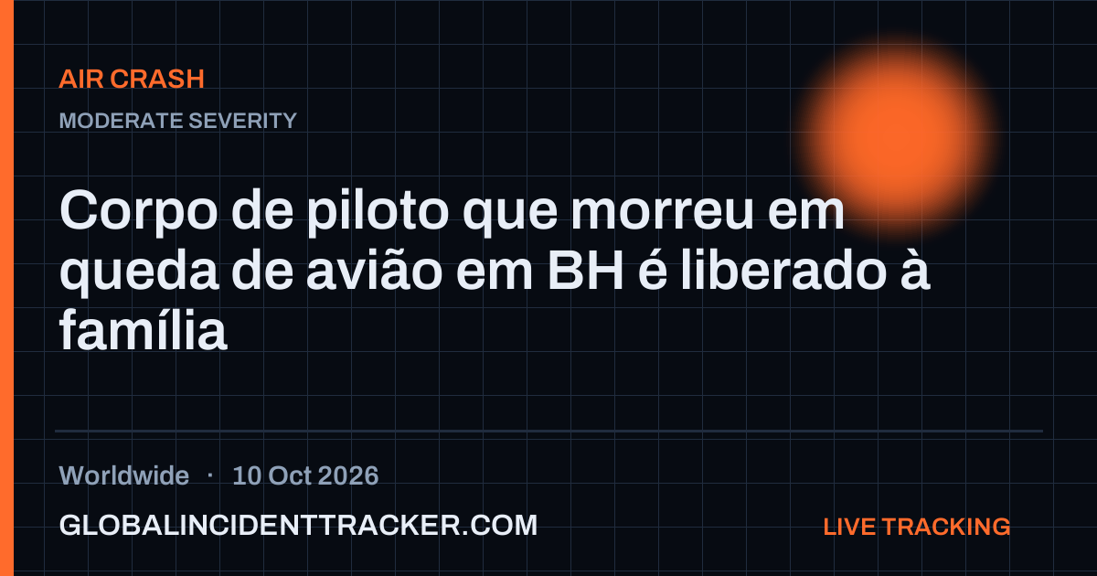 Air Crash incident in worldwide on 10 October 2026 — Global Incident Tracker report card