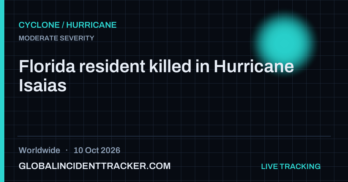 Cyclone / Hurricane incident in worldwide on 10 October 2026 — Global Incident Tracker report card