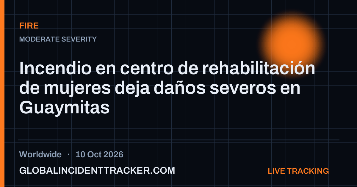 Fire incident in worldwide on 10 October 2026 — Global Incident Tracker report card