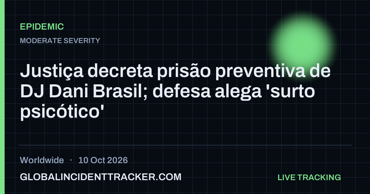 Epidemic incident in worldwide on 10 October 2026 — Global Incident Tracker report card