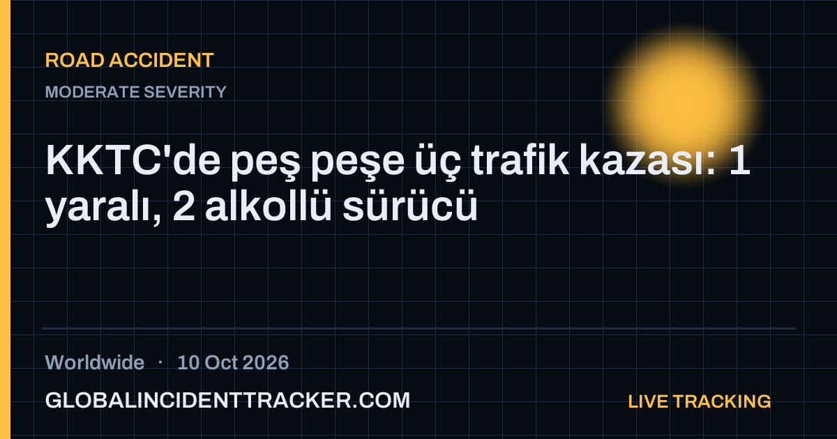 Road Accident incident in worldwide on 10 October 2026 — Global Incident Tracker report card