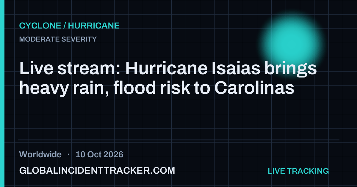 Cyclone / Hurricane incident in worldwide on 10 October 2026 — Global Incident Tracker report card