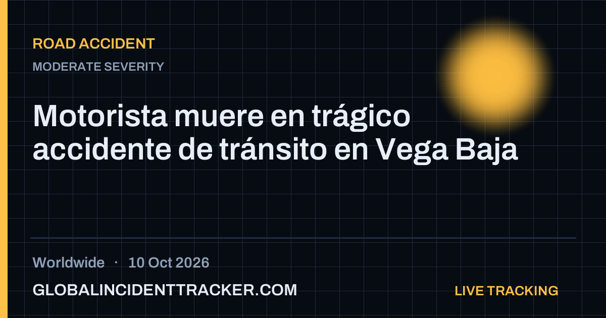 Road Accident incident in worldwide on 10 October 2026 — Global Incident Tracker report card
