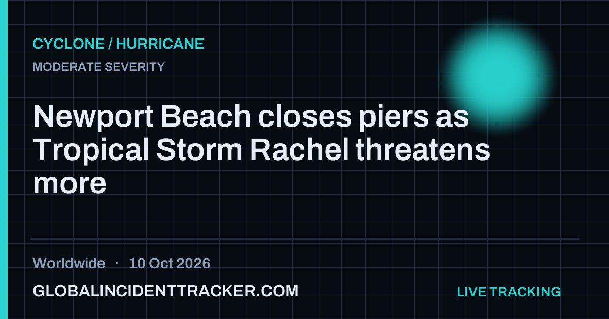 Cyclone / Hurricane incident in worldwide on 10 October 2026 — Global Incident Tracker report card