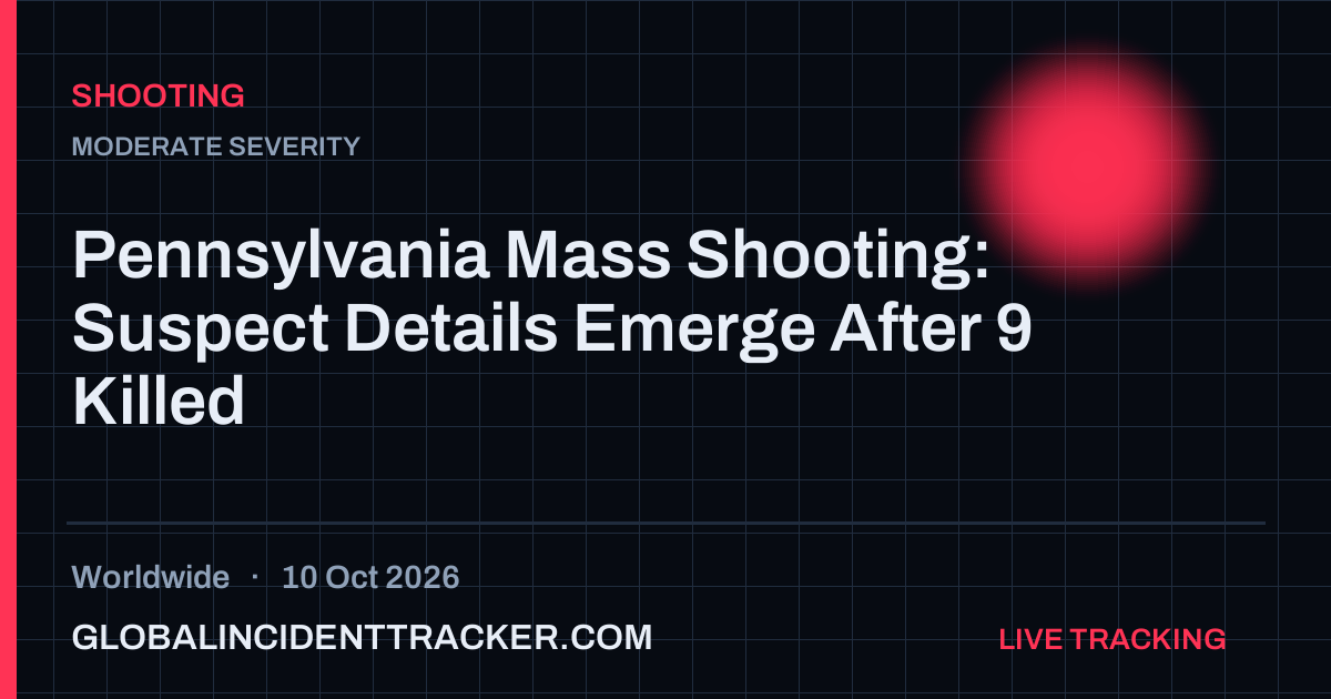 Shooting incident in worldwide on 10 October 2026 — Global Incident Tracker report card