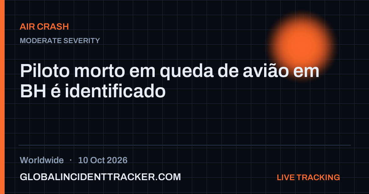 Air Crash incident in worldwide on 10 October 2026 — Global Incident Tracker report card