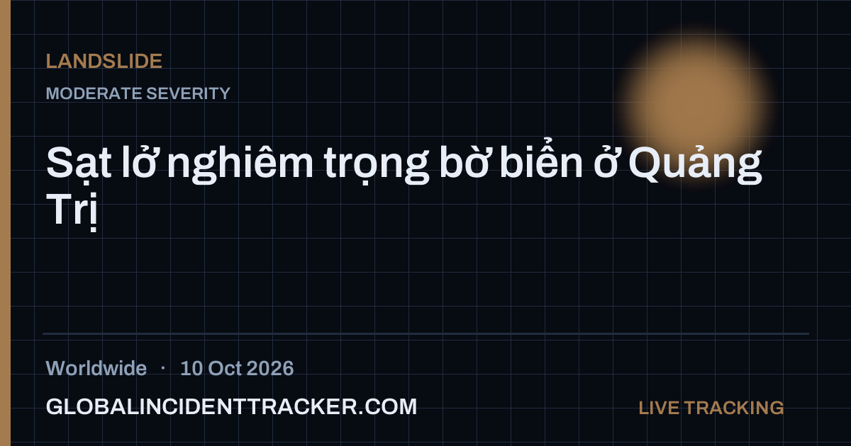 Landslide incident in worldwide on 10 October 2026 — Global Incident Tracker report card