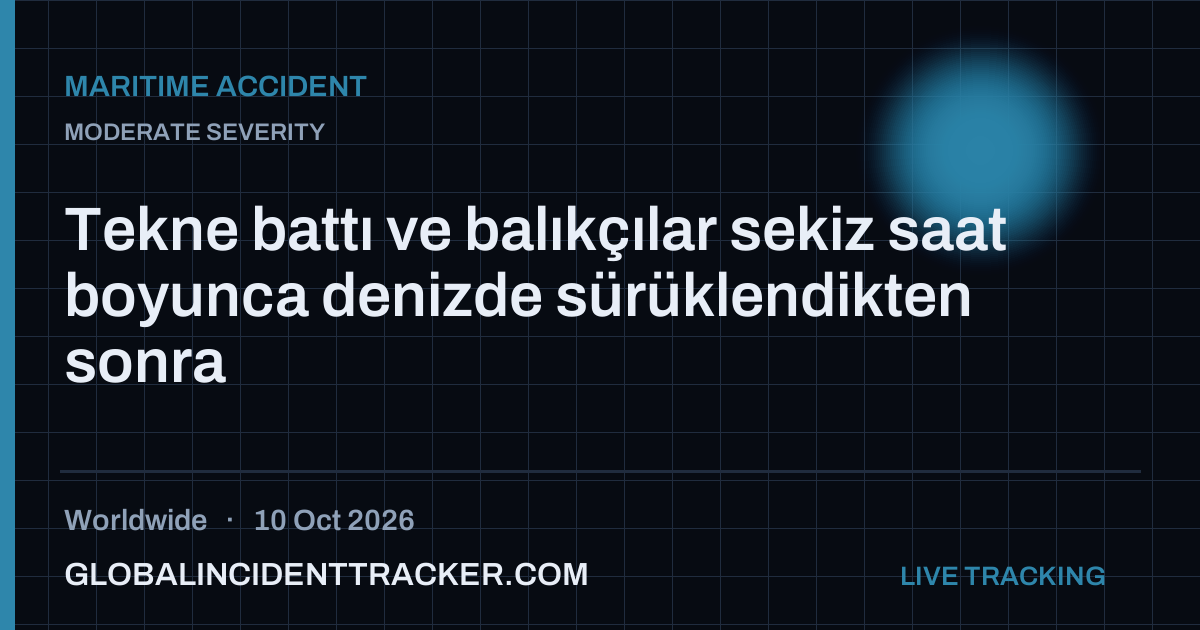 Maritime Accident incident in worldwide on 10 October 2026 — Global Incident Tracker report card