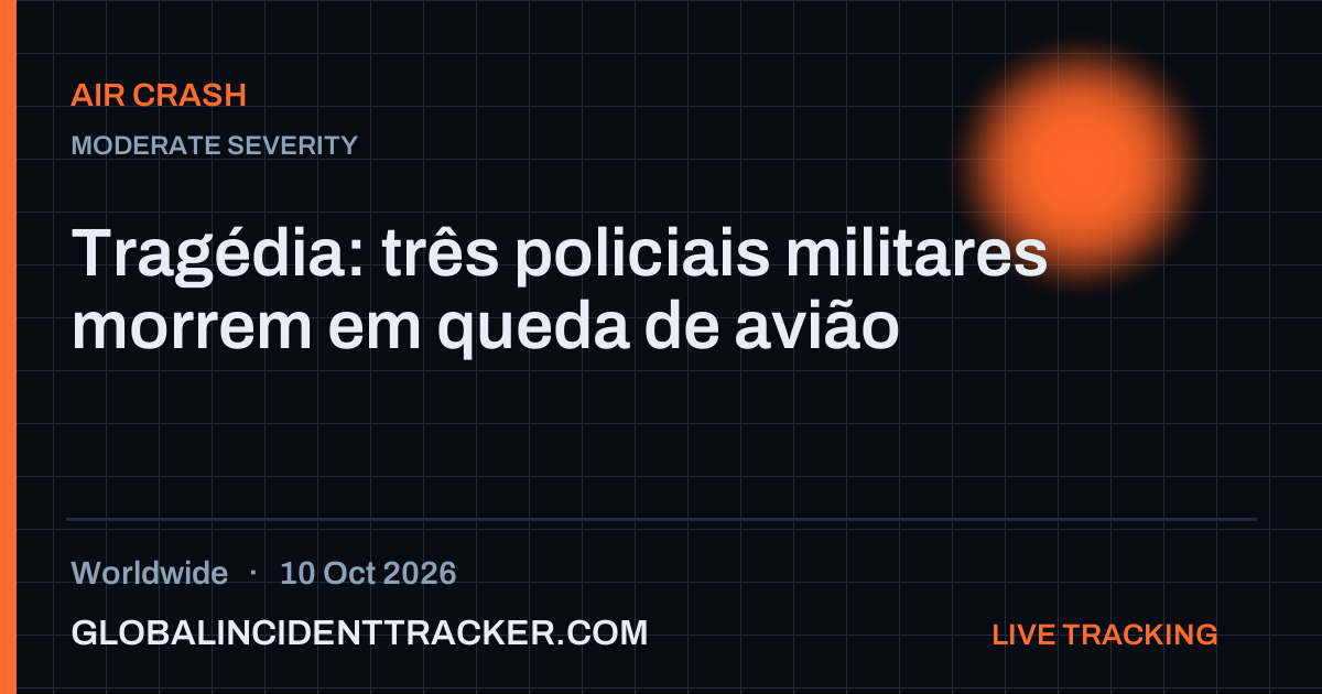 Air Crash incident in worldwide on 10 October 2026 — Global Incident Tracker report card