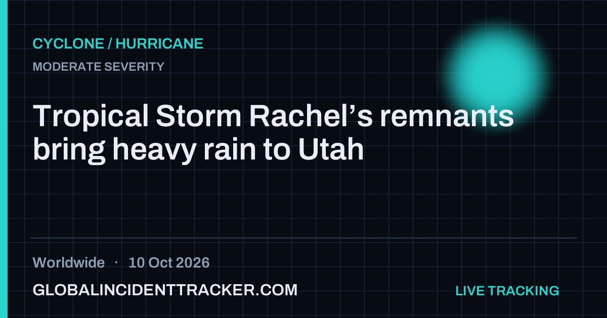 Cyclone / Hurricane incident in worldwide on 10 October 2026 — Global Incident Tracker report card