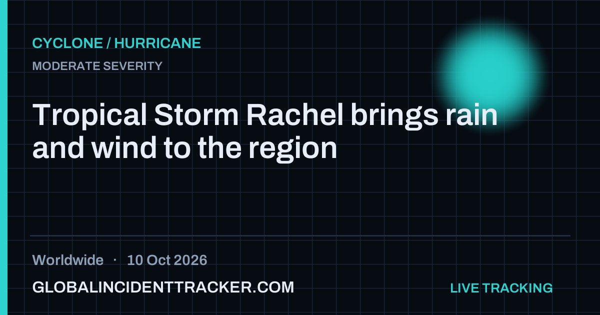 Cyclone / Hurricane incident in worldwide on 10 October 2026 — Global Incident Tracker report card