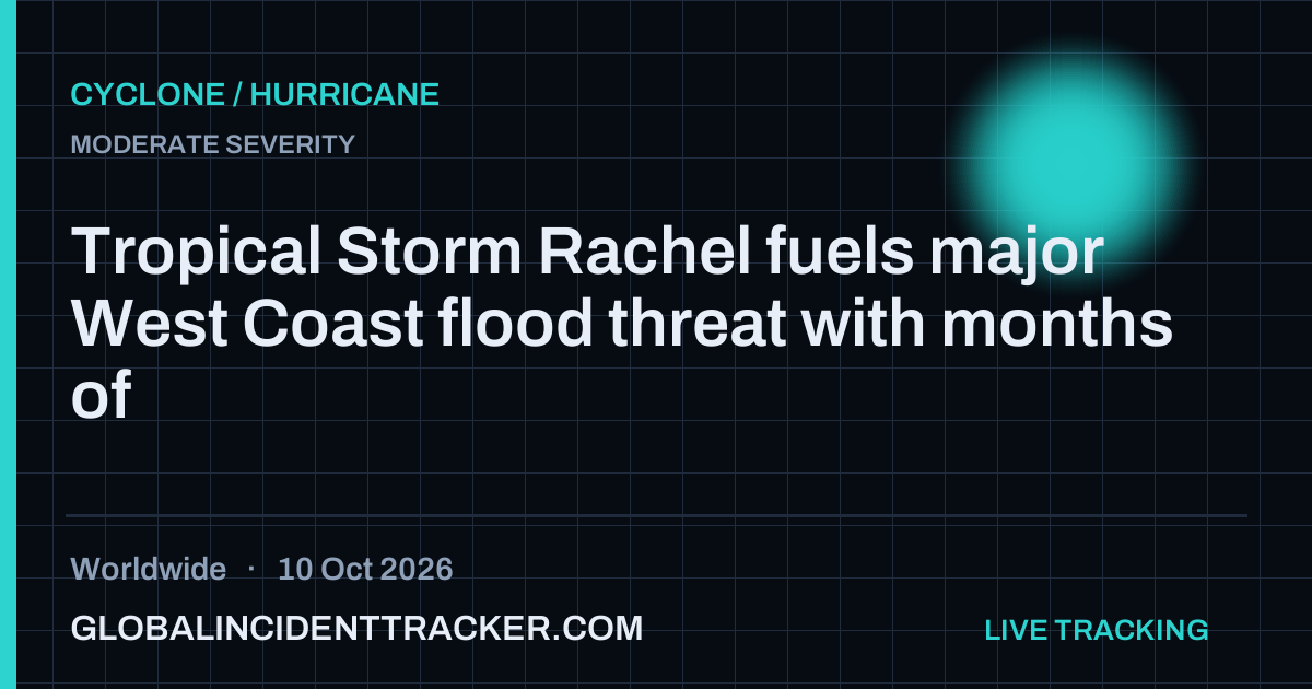 Cyclone / Hurricane incident in worldwide on 10 October 2026 — Global Incident Tracker report card