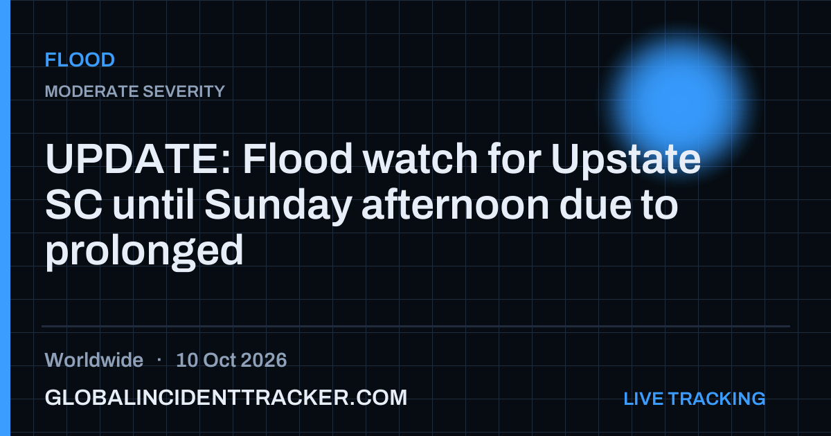 Flood incident in worldwide on 10 October 2026 — Global Incident Tracker report card