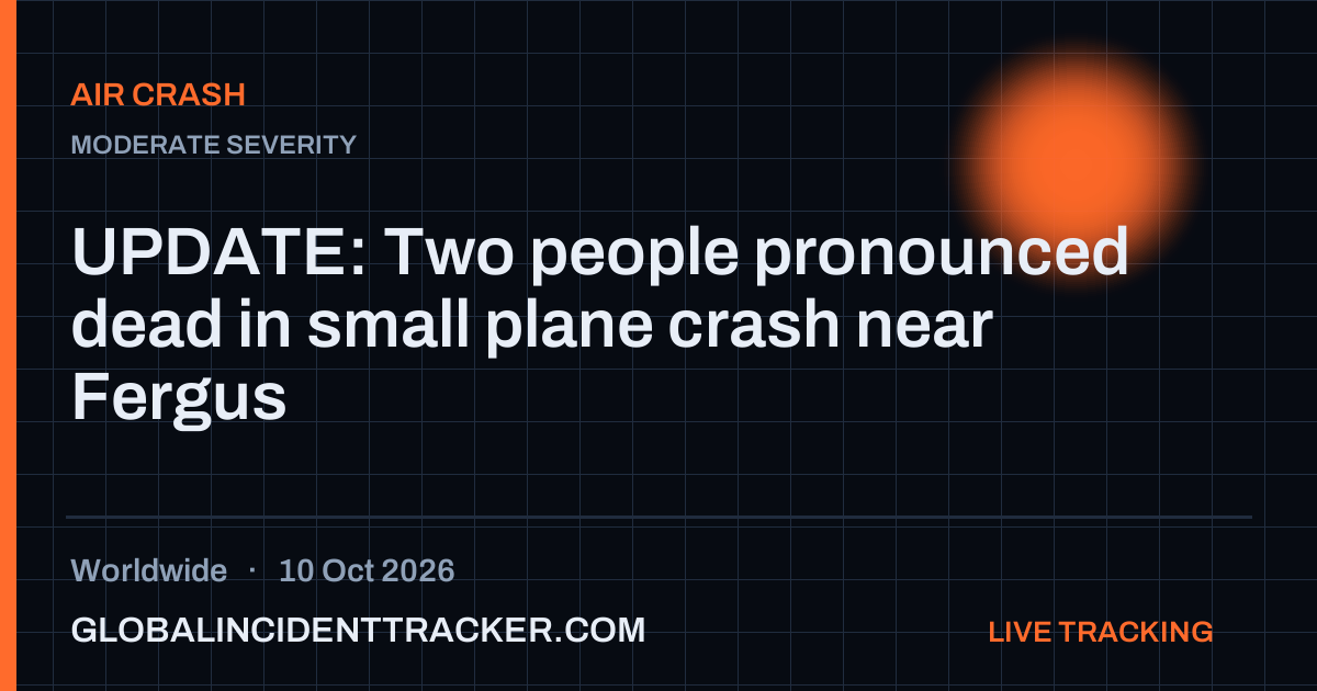 Air Crash incident in worldwide on 10 October 2026 — Global Incident Tracker report card