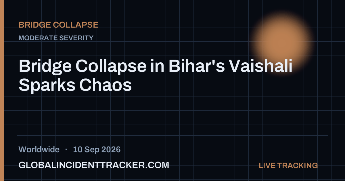 Bridge Collapse incident in worldwide on 10 September 2026 — Global Incident Tracker report card