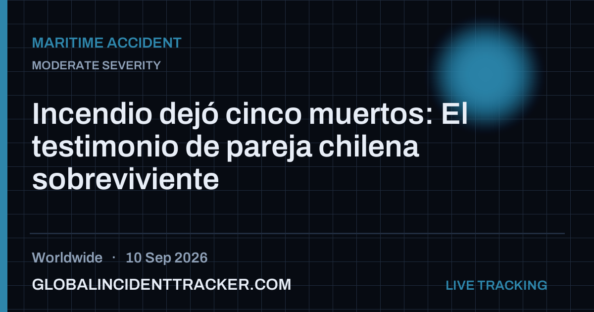 Maritime Accident incident in worldwide on 10 September 2026 — Global Incident Tracker report card