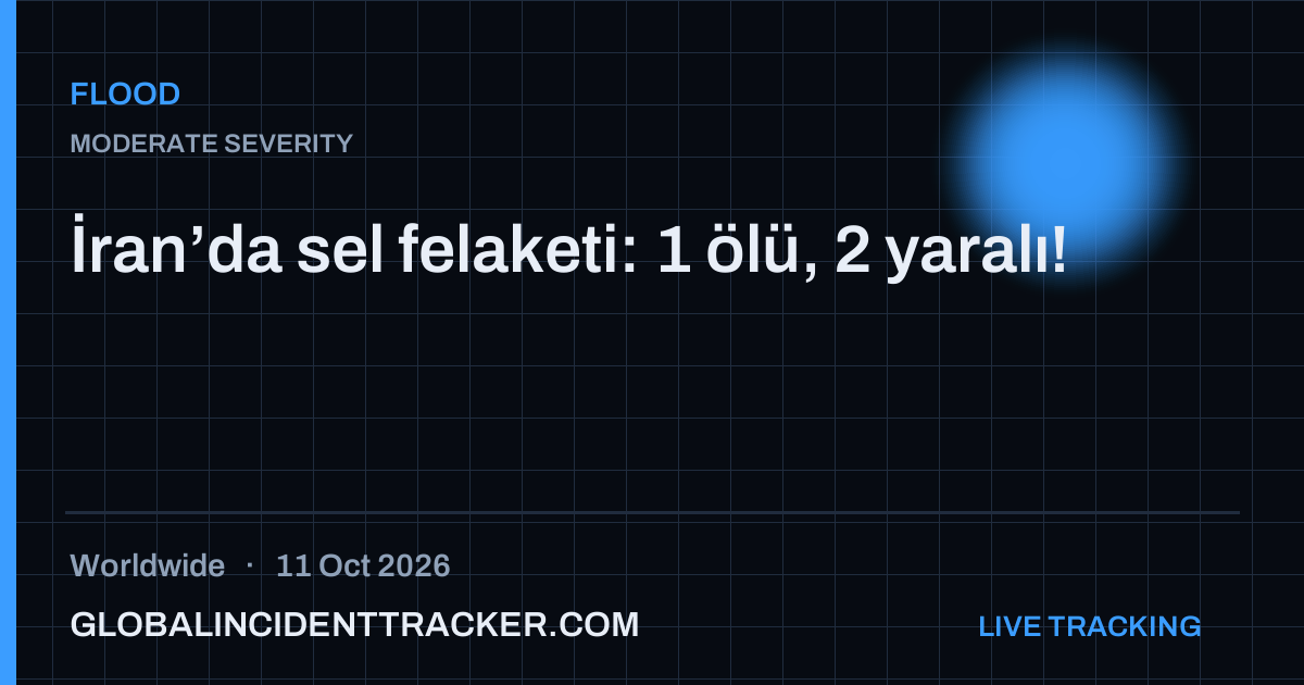 Flood incident in worldwide on 11 October 2026 — Global Incident Tracker report card