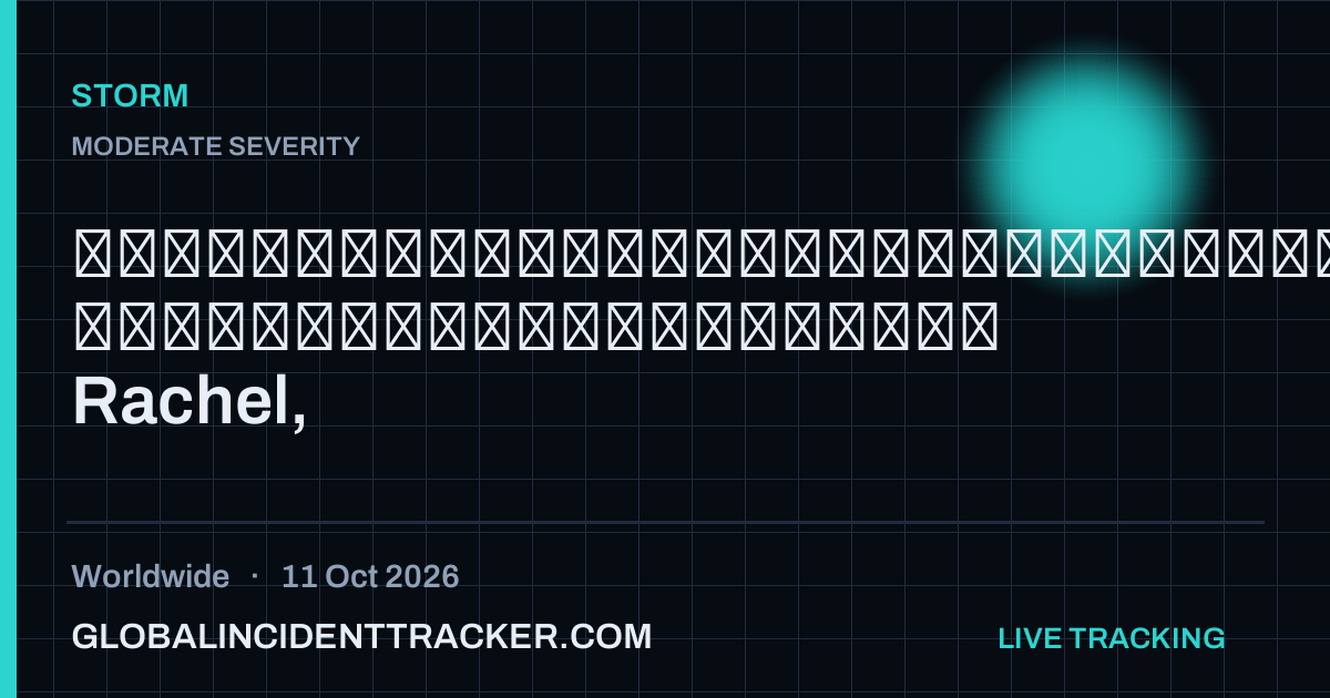Storm incident in worldwide on 11 October 2026 — Global Incident Tracker report card