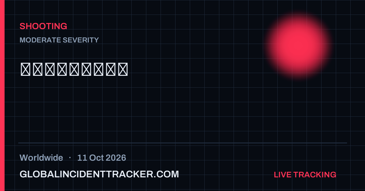Shooting incident in worldwide on 11 October 2026 — Global Incident Tracker report card