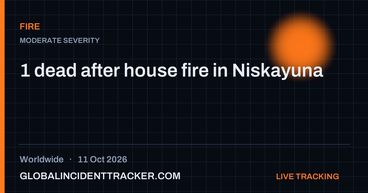 Fire incident in worldwide on 11 October 2026 — Global Incident Tracker report card
