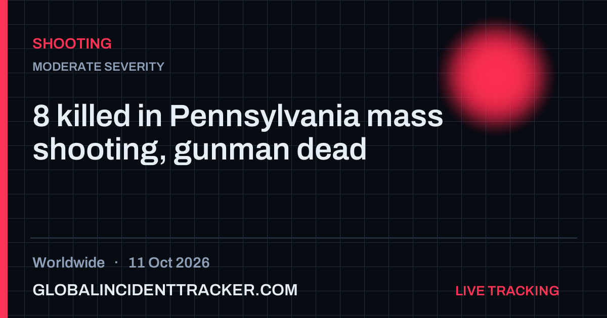 Shooting incident in worldwide on 11 October 2026 — Global Incident Tracker report card