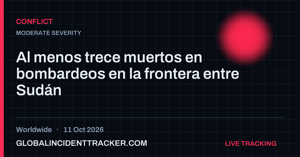Conflict incident in worldwide on 11 October 2026 — Global Incident Tracker report card
