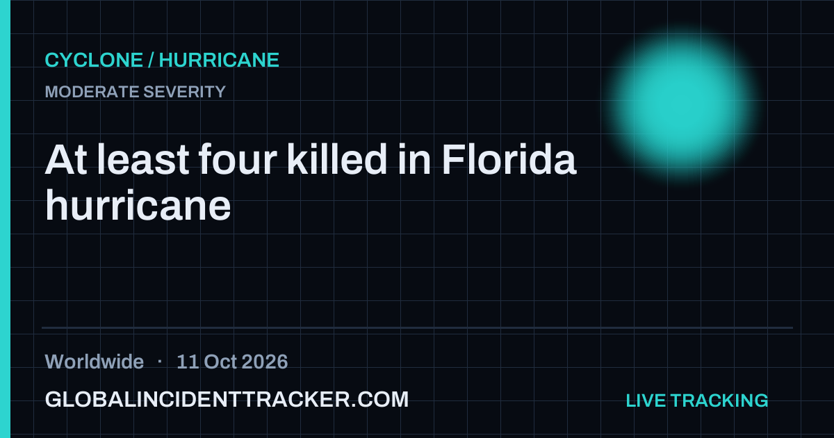 Cyclone / Hurricane incident in worldwide on 11 October 2026 — Global Incident Tracker report card