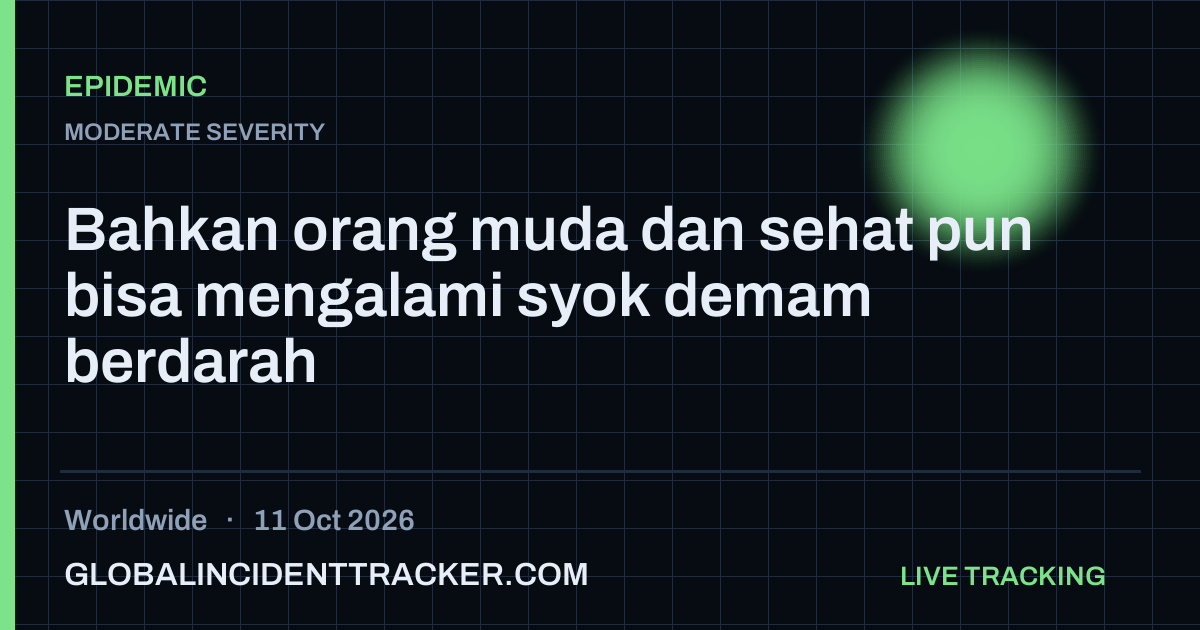 Epidemic incident in worldwide on 11 October 2026 — Global Incident Tracker report card