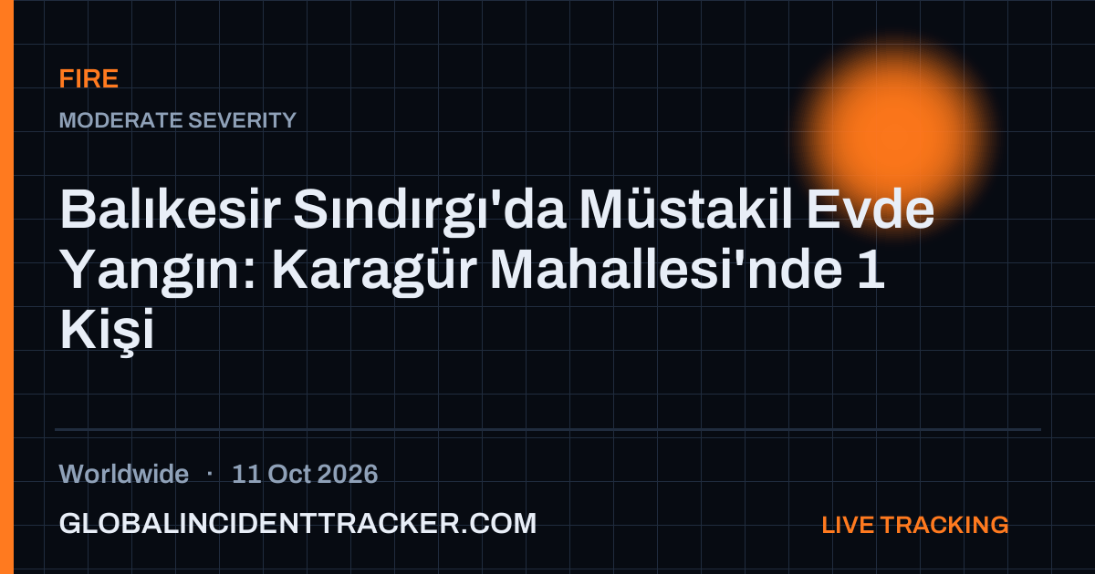 Fire incident in worldwide on 11 October 2026 — Global Incident Tracker report card