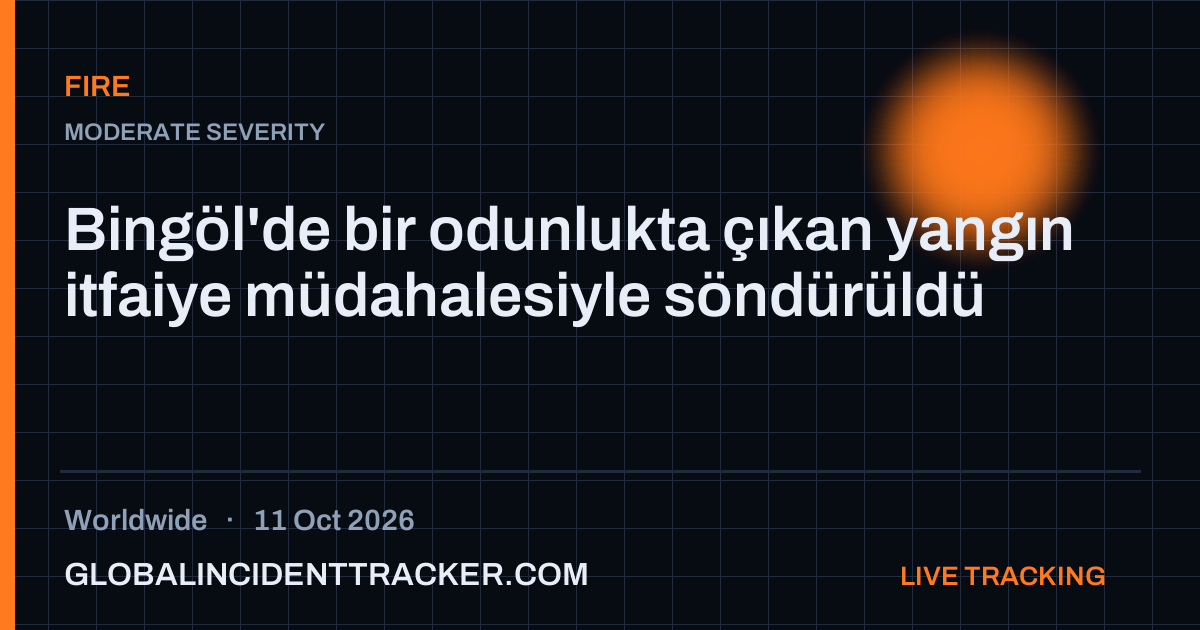 Fire incident in worldwide on 11 October 2026 — Global Incident Tracker report card