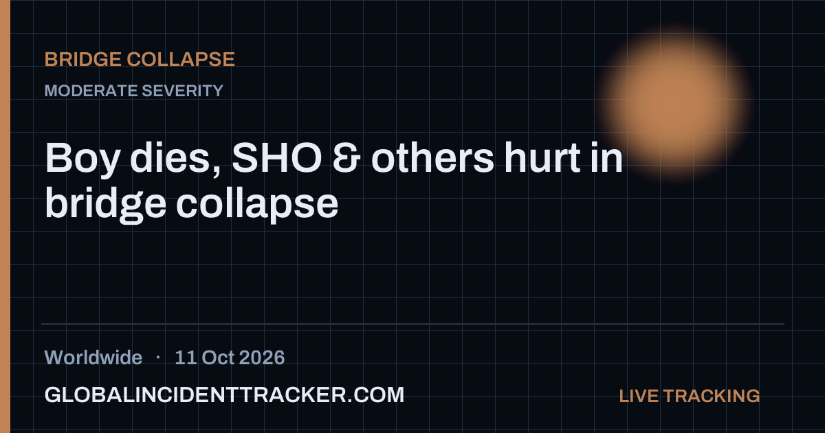 Bridge Collapse incident in worldwide on 11 October 2026 — Global Incident Tracker report card