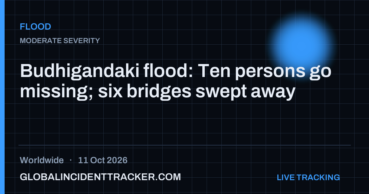 Flood incident in worldwide on 11 October 2026 — Global Incident Tracker report card
